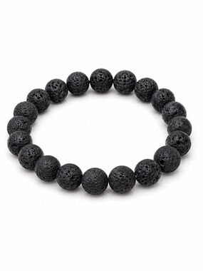 Lava rock stretch bracelet